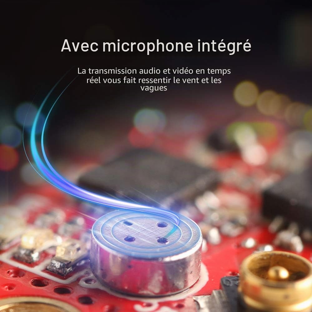 HGLRC Zeus350mW VTX 5,8 GHz M2 M3 16 x 16 20 x 20 25,5 x 25,5 Microphone intégré émetteur FPV VTX via Betaflight pour drone de course FPV Quad cure-dents (SMA)