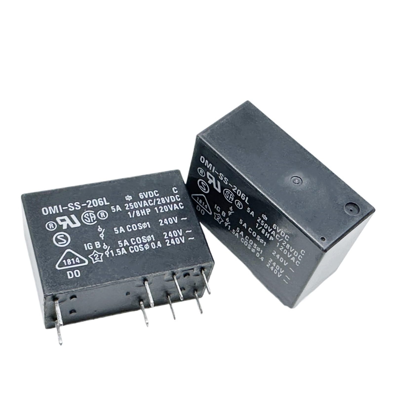 YZWRWRMKTB 1pc OMI-SS-206L (14F2C-5A-6VDC) Relay 8pins