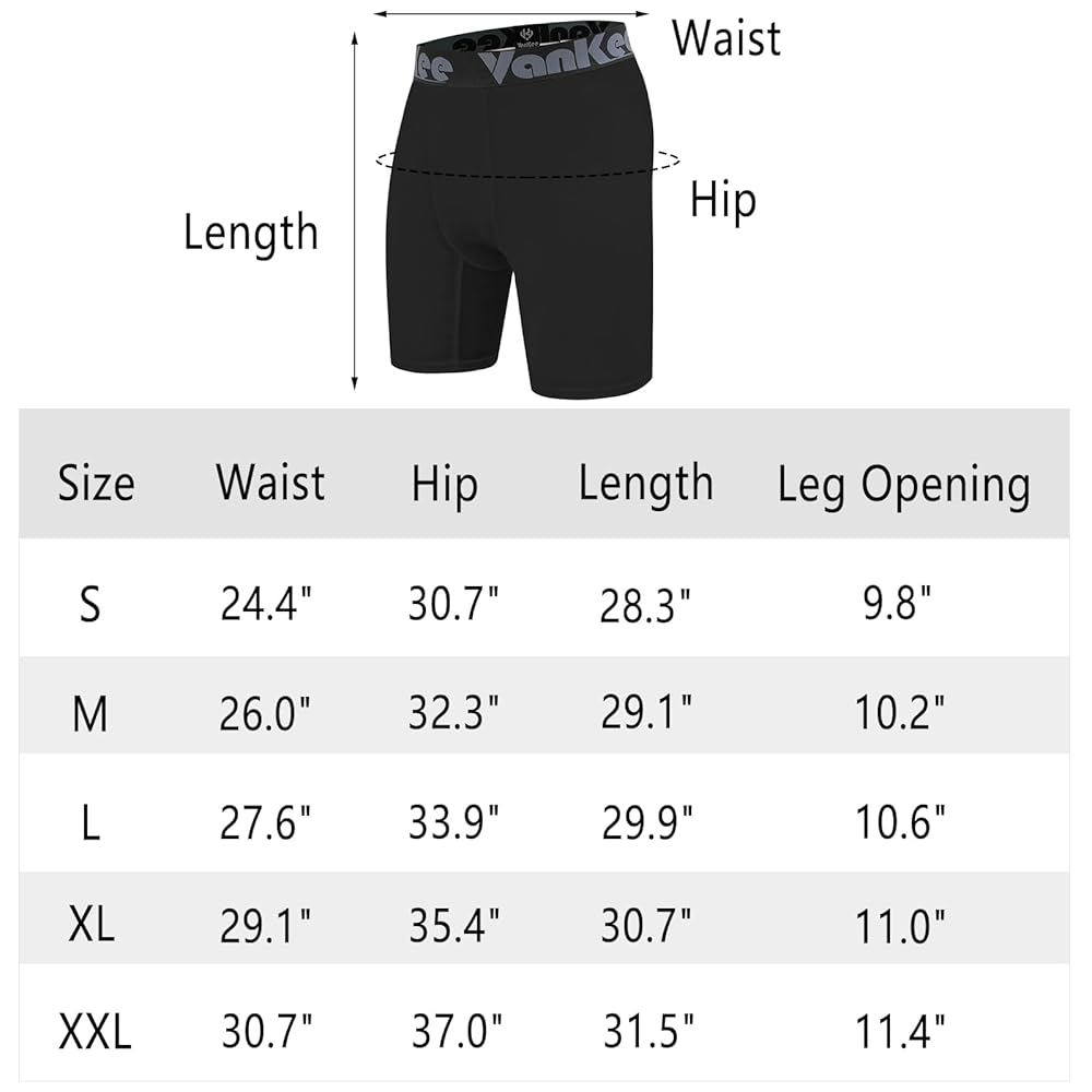 VanKee Herren Kompressions Shorts - Sport Unterhose Mit Mesh Design