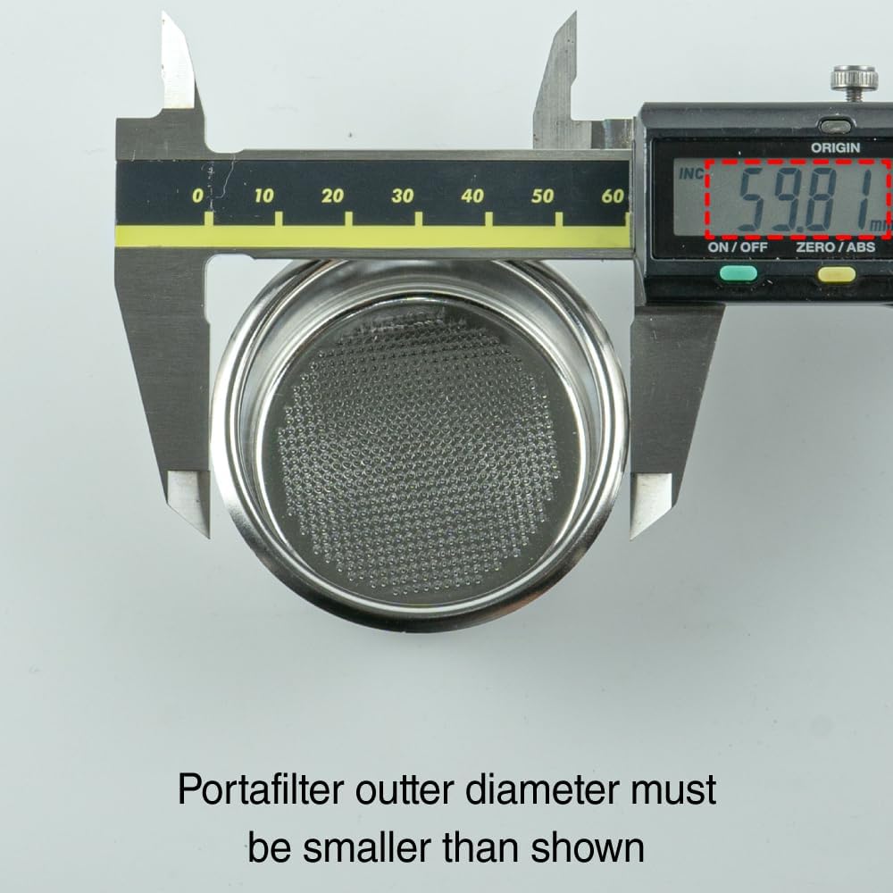 HUGH, by IMS 51 mm Precision Filter Basket Competition Series Coffee Filter Basket Stainless Steel Portafilter Basket, 18 grams 26m (Stainless Steel - Nano Coating)