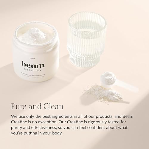 Miniatura 6 de Beam Paquete de creatina + colágeno  Monohidrato de creatina micronizada para fuerza muscular, potencia y recuperación con péptidos de colágeno