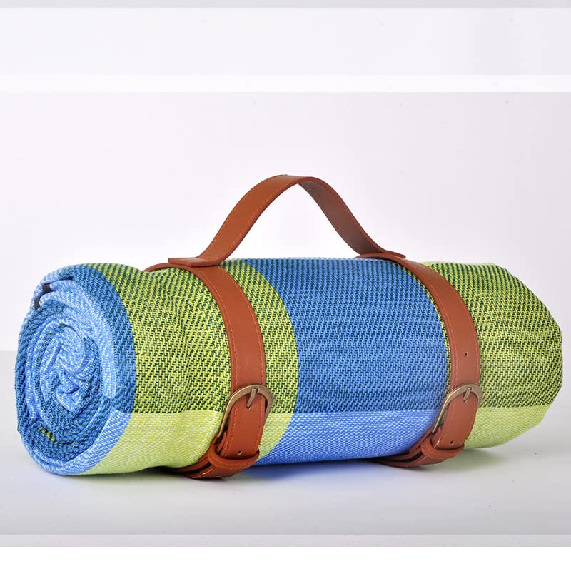 Tappetino da picnic impermeabile per esterni, coperta da campeggio a quadri colorati, grande tappetino da spiaggia rettangolare, tappeto versatile per soggiorno (stile 12, 150 x 200 cm)
