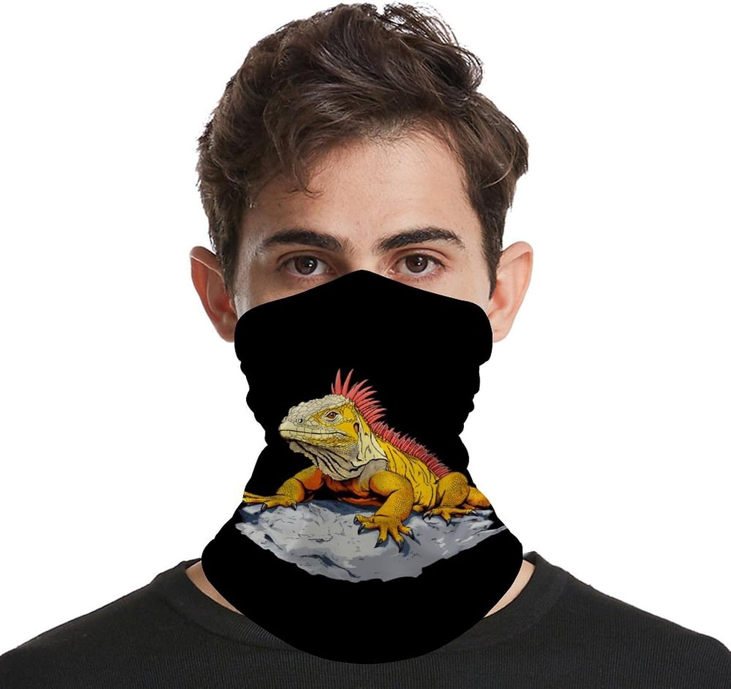 Bearded Dragon Lizard Animal Face Cover Neck Gaiters for Men Women Sun Protection Mask Scarf Hiking Bandana
