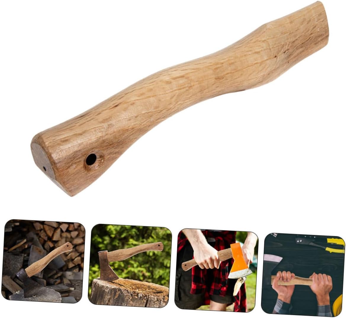 Kisangel 4sets Hickory Axe Handle Replacement Axe Handle Wooden Grip for 2pcs*4