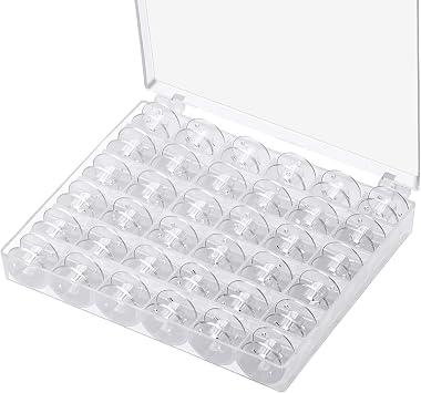 36 Pcs Plastic Sewing Machine Bobbins,Sewing Accessories Plastic Bobbins
