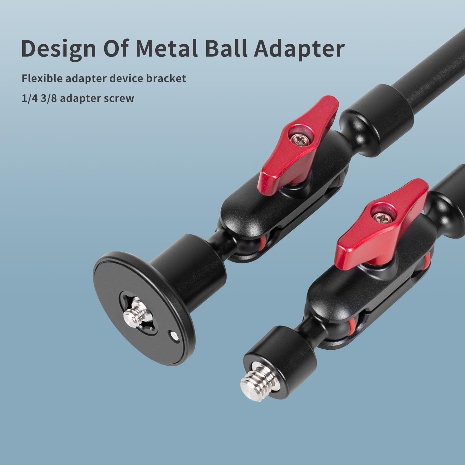 Adjustable Articulating Magic Arm with Clamp and Phone Holder Clip for Desk Mount, Desk Stand, Cell Phone Tripod