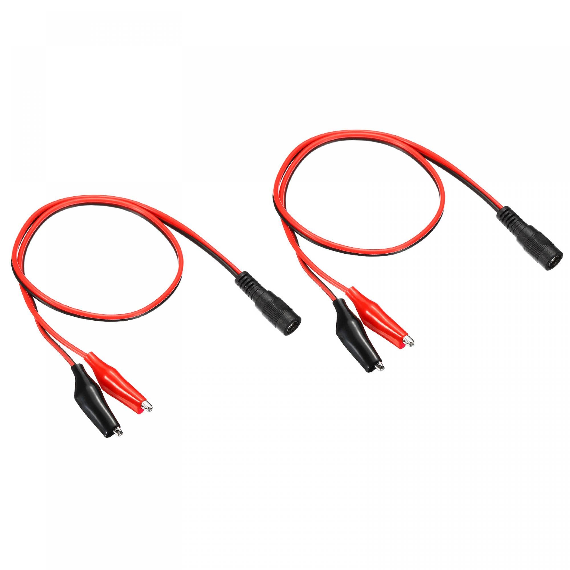 Amazon.co.jp: uxcell ワニ口クリップコードコネクタ DC電源延長コード