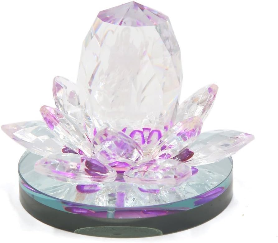 Ubersweet® Imported Purple Goddess of Mercy Carved Shaped Car Air Freshener Perfume Bottle