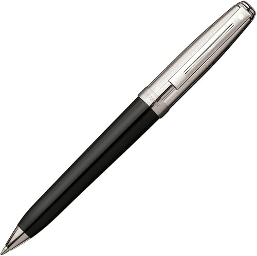 Sheaffer PreludeTuxedo Ball Pen, Negro Laca Barrel y grabadas Palladium Cap (SH91342)