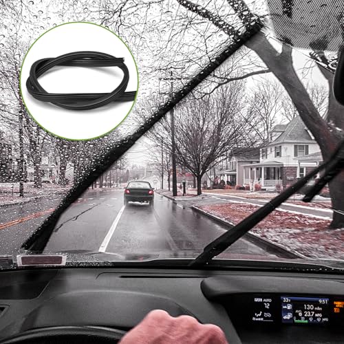 8 Stück 700 mm Scheibenwischer Gummi, Schwarze Wischergummi aus Naturkautschuk, Scheibenwischer Gummi Universal Ersatz