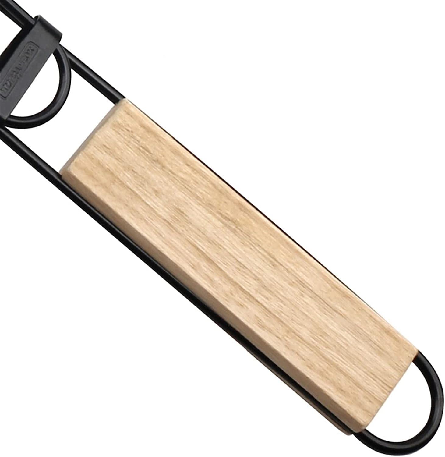 Griglie a Carbone 2 Pezzi Cestino per Rete per Pesci, Cesto per Barbecue in Ferro, griglia per Verdure, Clip per Barbecue.