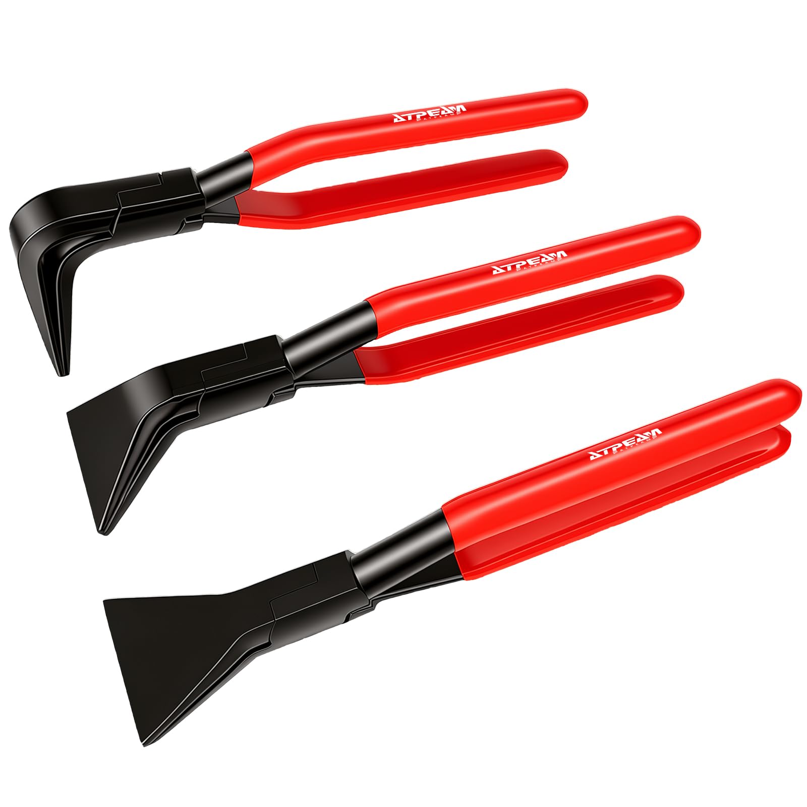 ATPEAM 3 Piece Sheet Metal Bender Set, Hand Seamers Metal Bender Pliers 45°/90°/180°