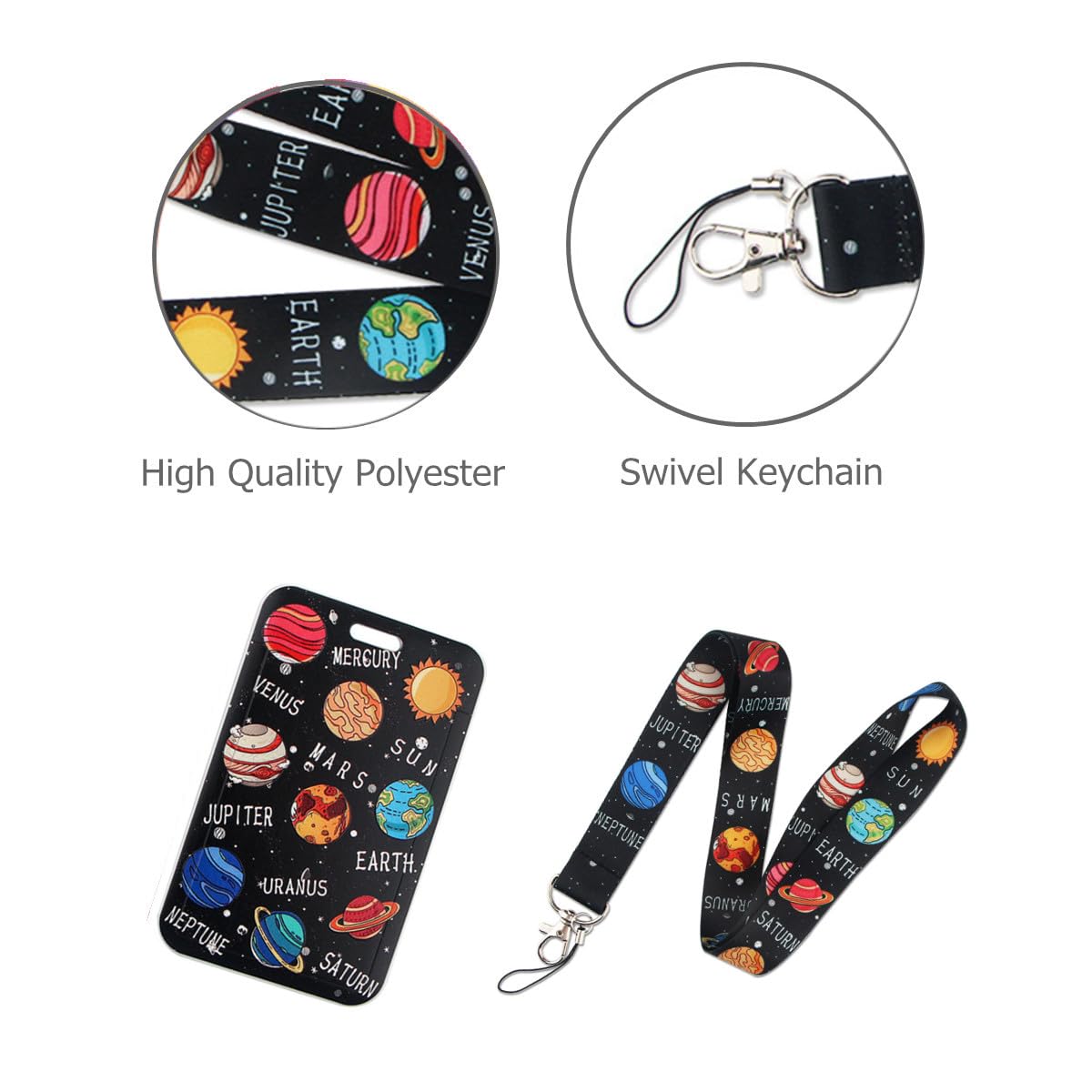 SamHeng Colorful Printed Lanyard with Card Holder - Image 3
