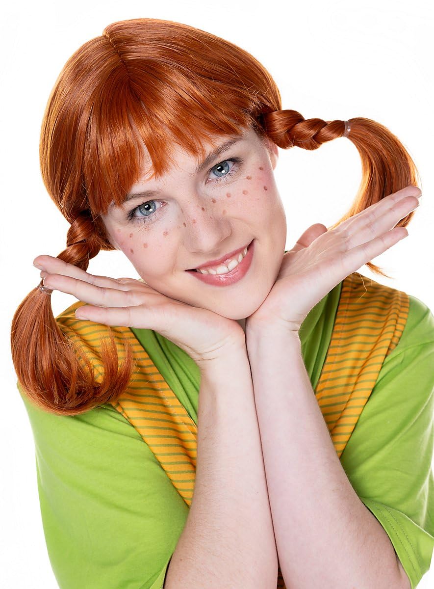 Pippi Langstrumpf Perücke Deluxe