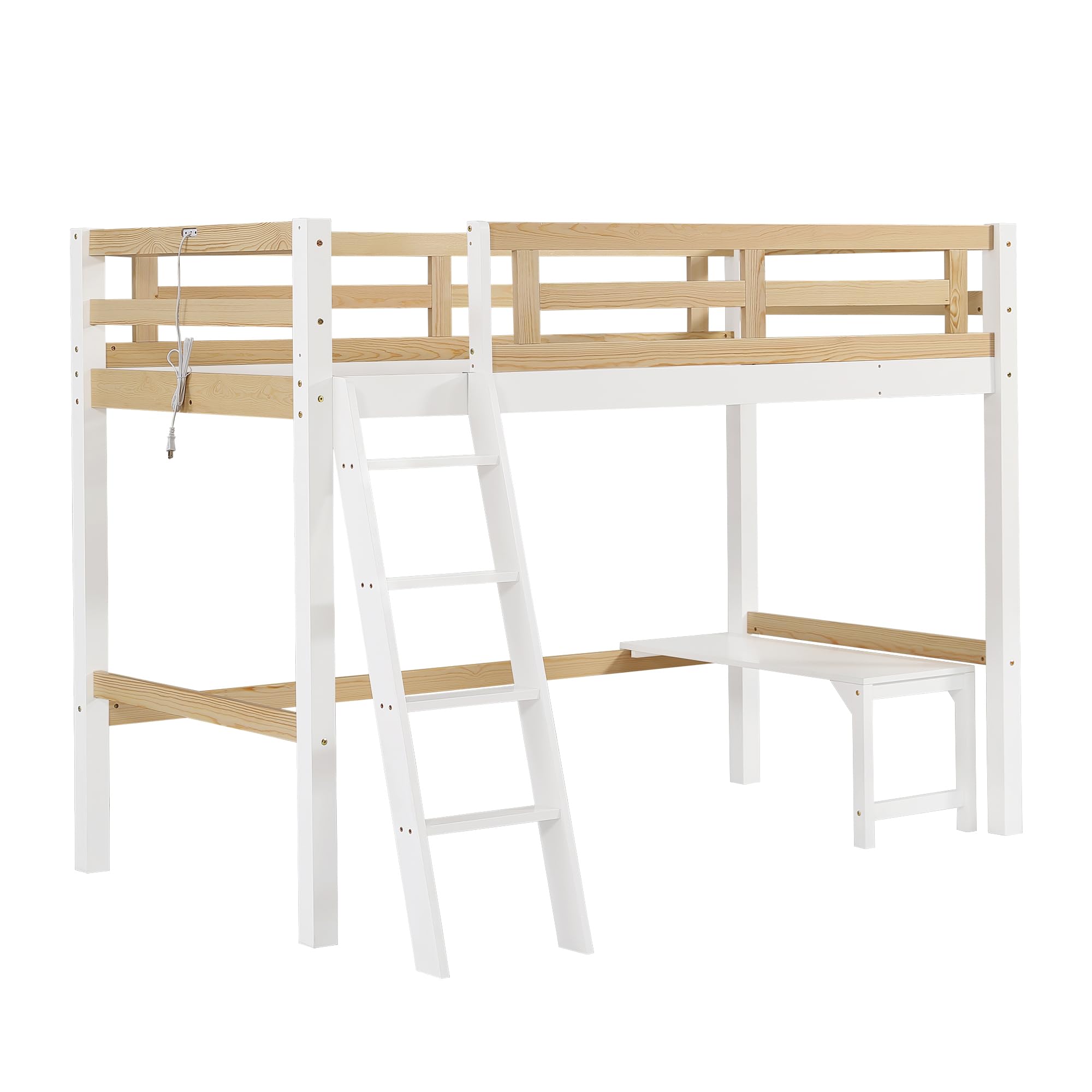 ロフトベッド シングル コンセント付き はしご ミドルタイプ 高さ150cm ロフトベッド シングル コンセント付き はしご付き ミドルタイプ 高さ