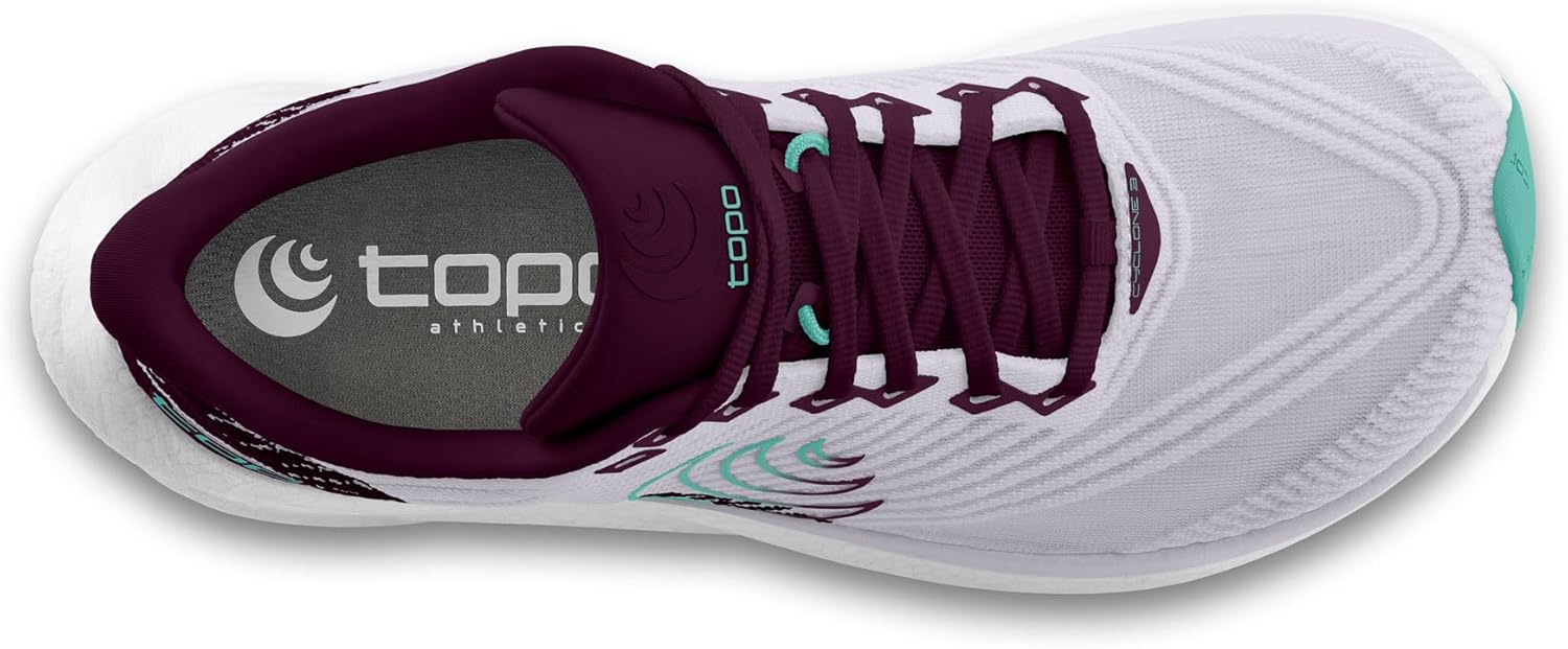 Topo Athletic Women's Cyclone 3 Lightweight Comfortable 5MM Drop Road Running Shoes, Athletic Shoes for Road Running