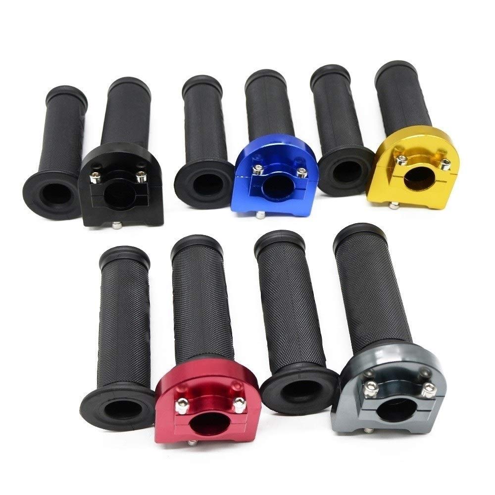 Poignée antidérapante Moto 7/8''Motorcycle Racing Poignée D'accélérateur d'action Rapide du Couple Papillon des Gaz pour Suzuki Hayabusa SFV650 Gladius SV1000 / S TL1000R (Couleur : Rouge)