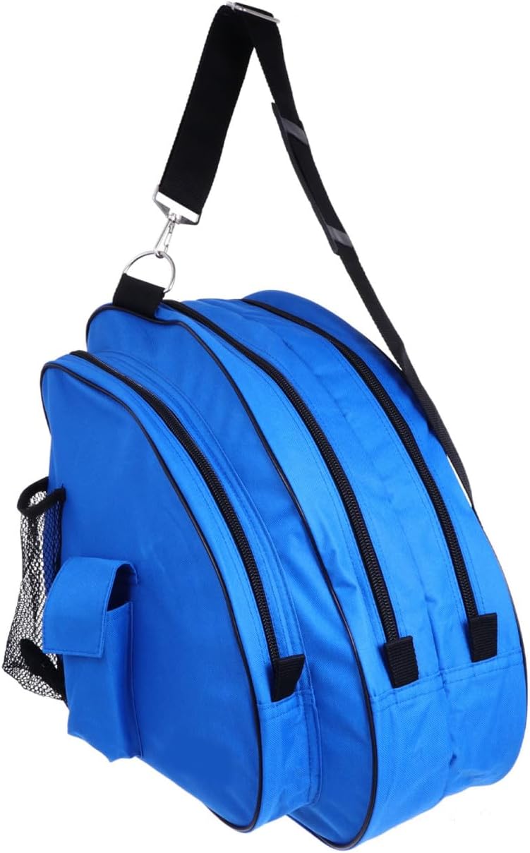 Roller Skates Storage Pouch Ice Skate Bag Portable Carrying Case Stain-resistant Black Design