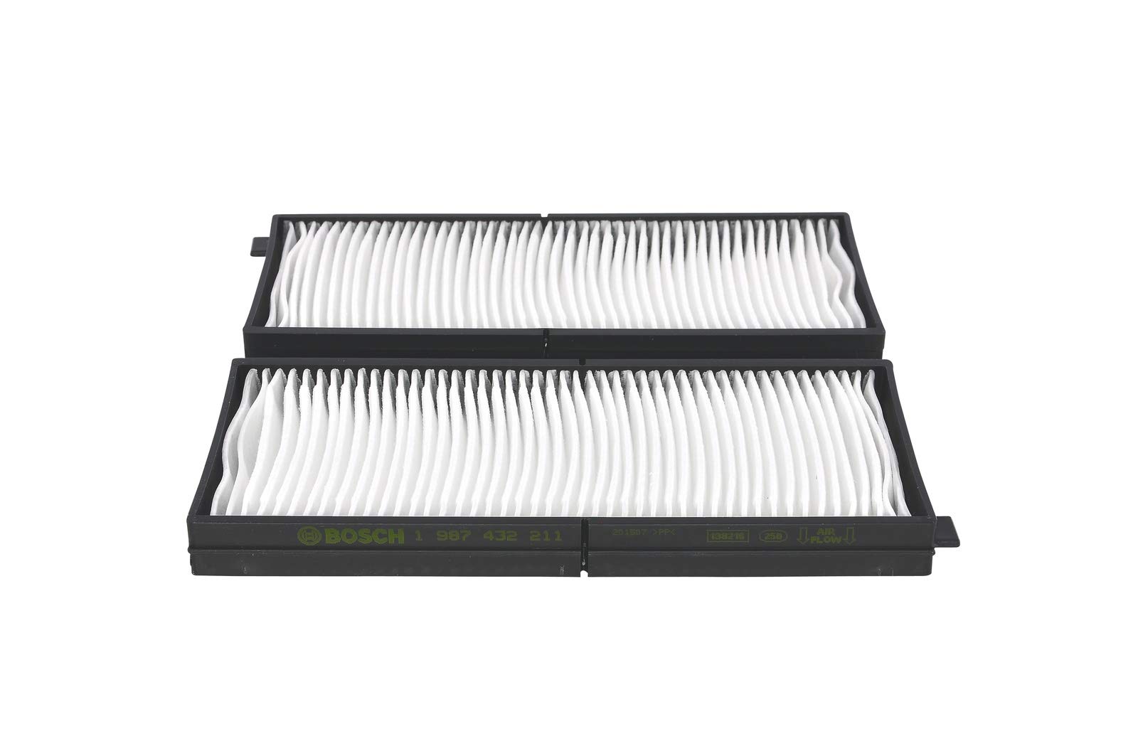 BOSCH Filtro de habitáculo 1 987 432 211 Filtro de partículas Altura: 20 Ancho: 105 Longitud: 239 Compatible con KIA SHUMA FB SHUMA II FB SHUMA II Sedán FB