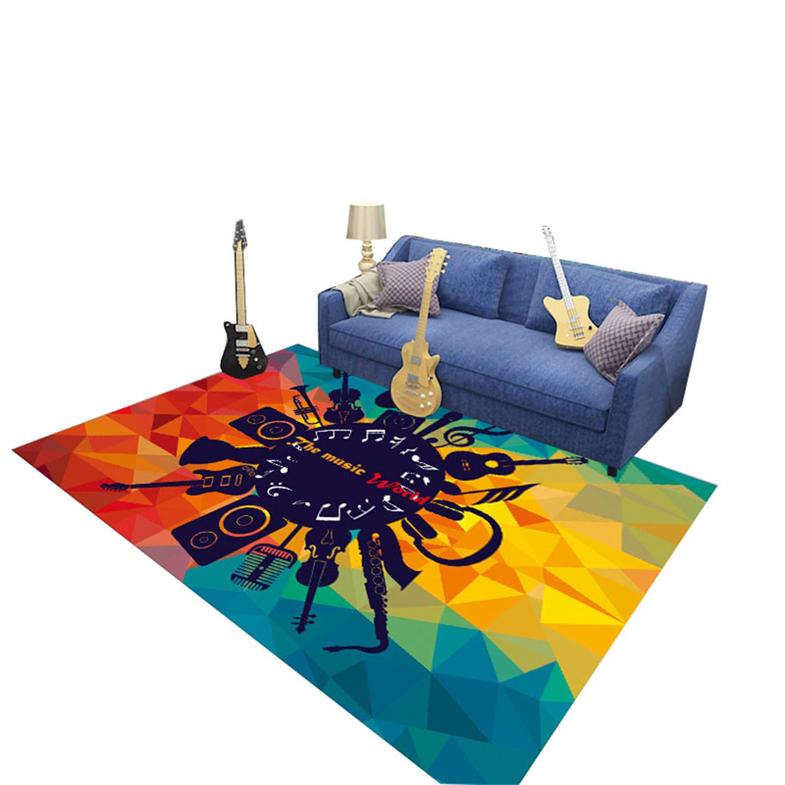 Hixingo Schlagzeug Teppich E Drum mit Schallschutz, Schlagzeugteppich Schallschutz rutschfeste Teppich Schalldämmend Antivibrationsmatte für Studio, Wohnung (Band,160 * 200cm)