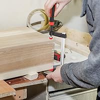 Vista 2 de Juego de abrazaderas F, 4 piezas de 7.87 pulgadas de acero resistente para carpintería, juego de abrazaderas de madera DIY herramienta de mano