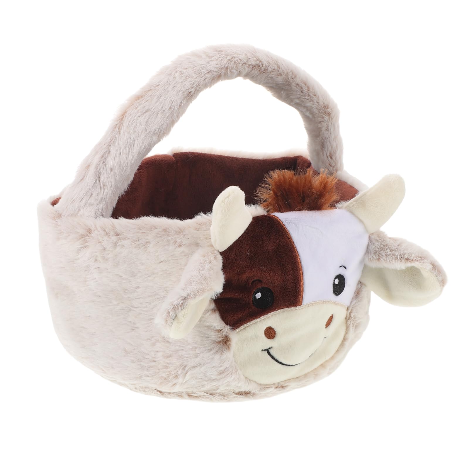 Zerodeko Cestino Pasquale Decorativo e Adorabile con Manico a Forma di Mucca di per alle Uova e Ragazze