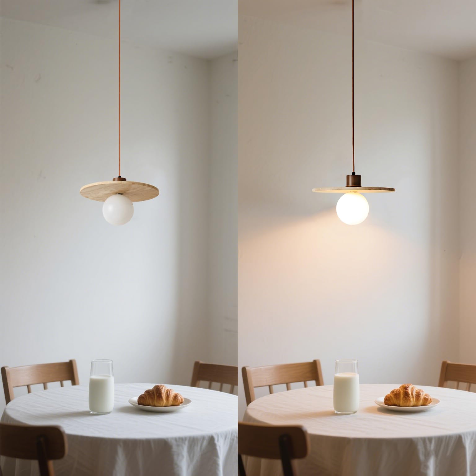 Lampada a sospensione for isola cucina, lampade a moderne in travertino giallo, apparecchio di illuminazione a soffitto sospeso in pietra naturale, for sala da pranzo, soggiorno, camera letto