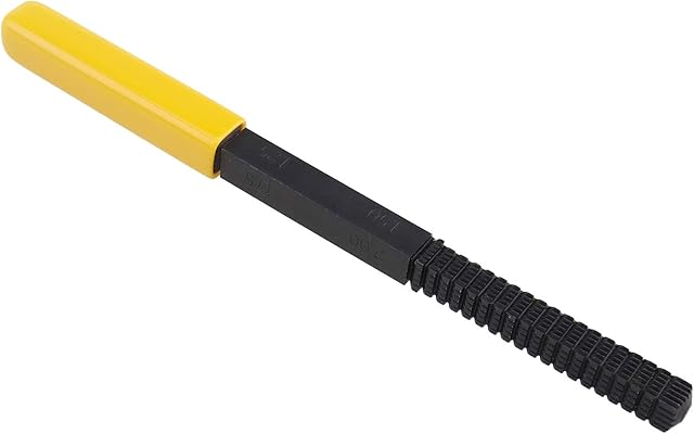 OTOTEC 21.5cm Metric Thread Repair File Cleans Damaged Threads 0.75-3mm Pitch Metal