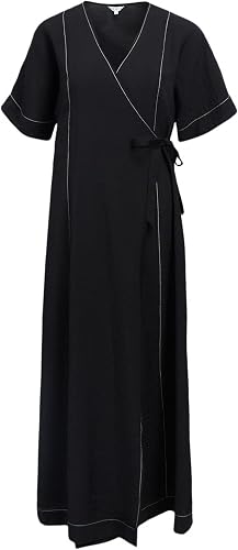Objjacira S/S Re - Vestido Largo con Envoltura