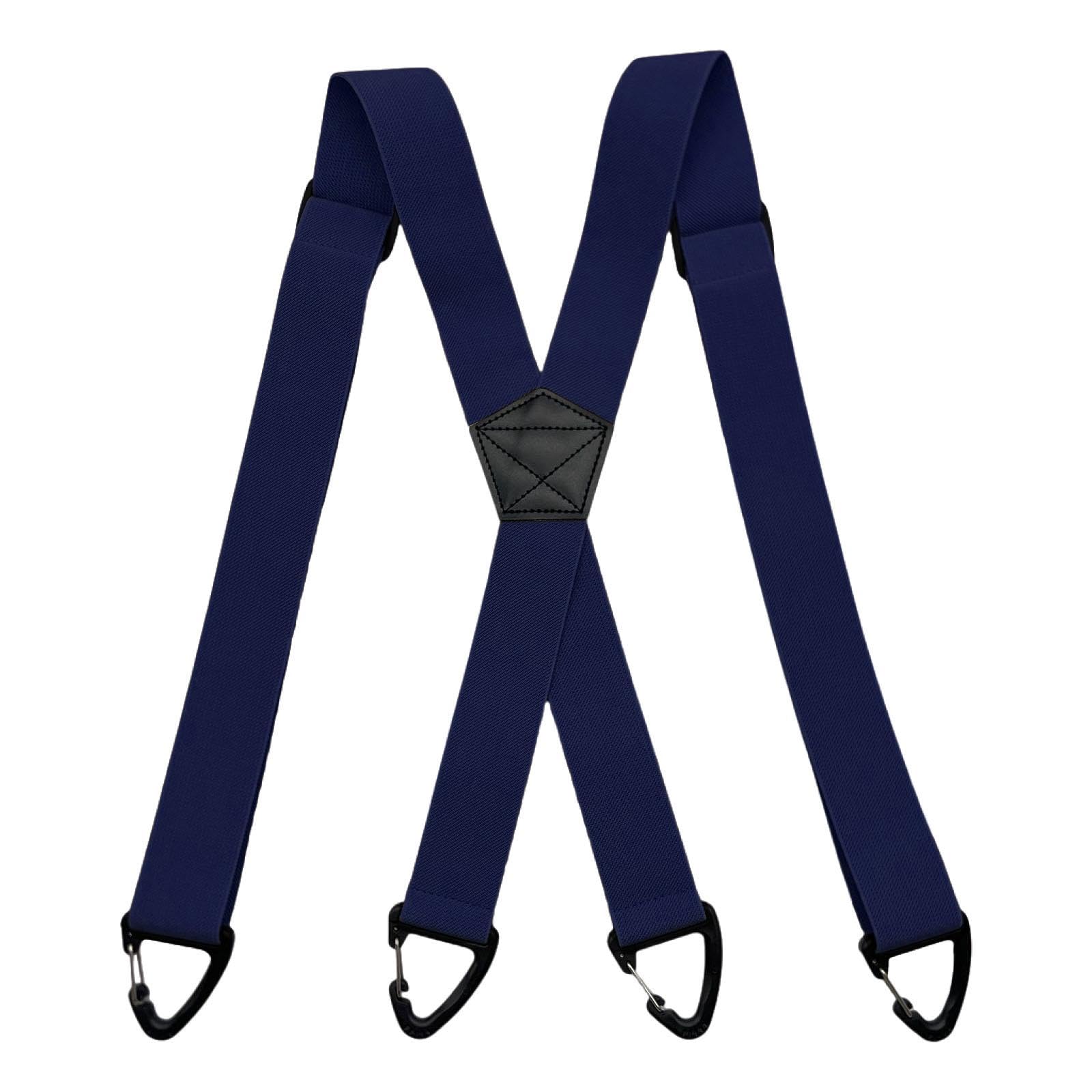 Men's Suspender Sturdy Work Suspender Costume Accessories Navy blue 4 hooks| Adjustable | Elastic | Heavy Duty | Comfortable-image-36