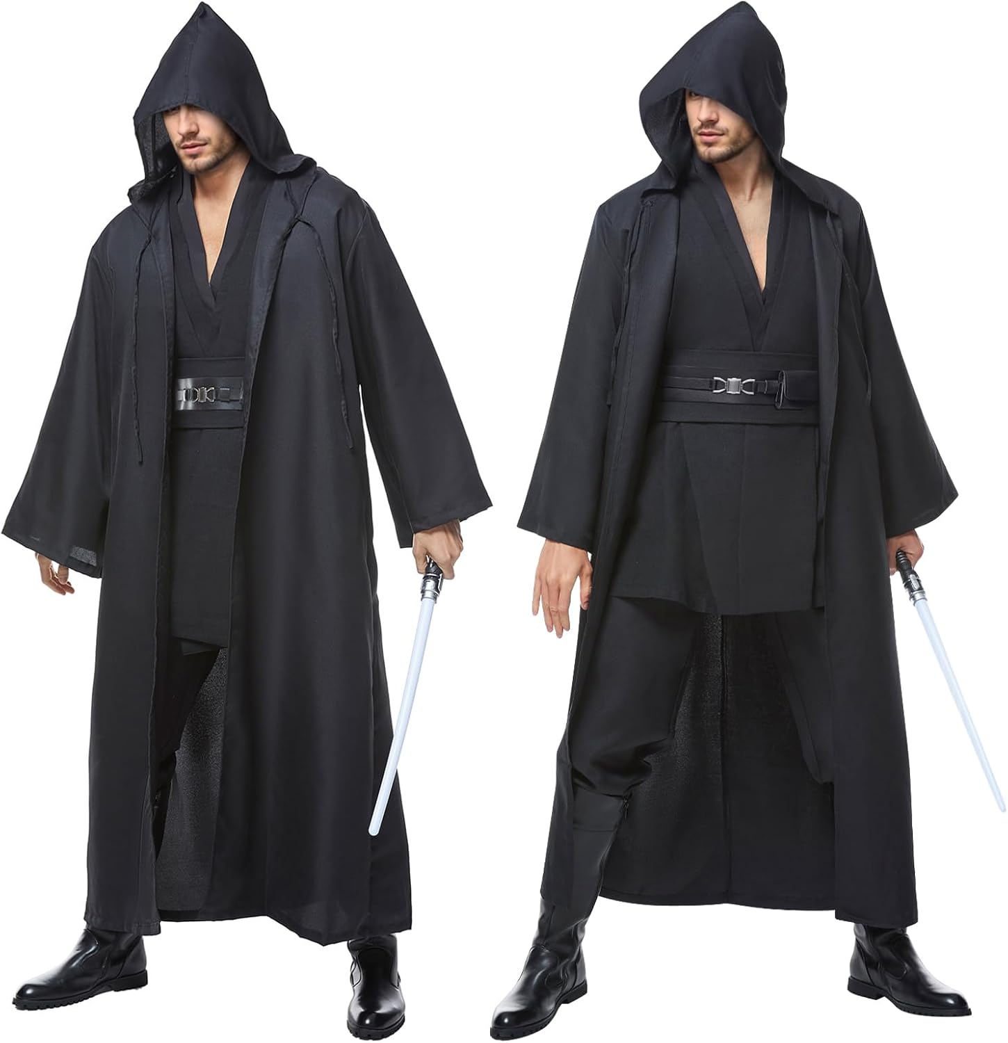 Tunic Hooded Robe Knight Costume Outfits Halloween Cosplay Costume for Mens Three Versions - Image 5