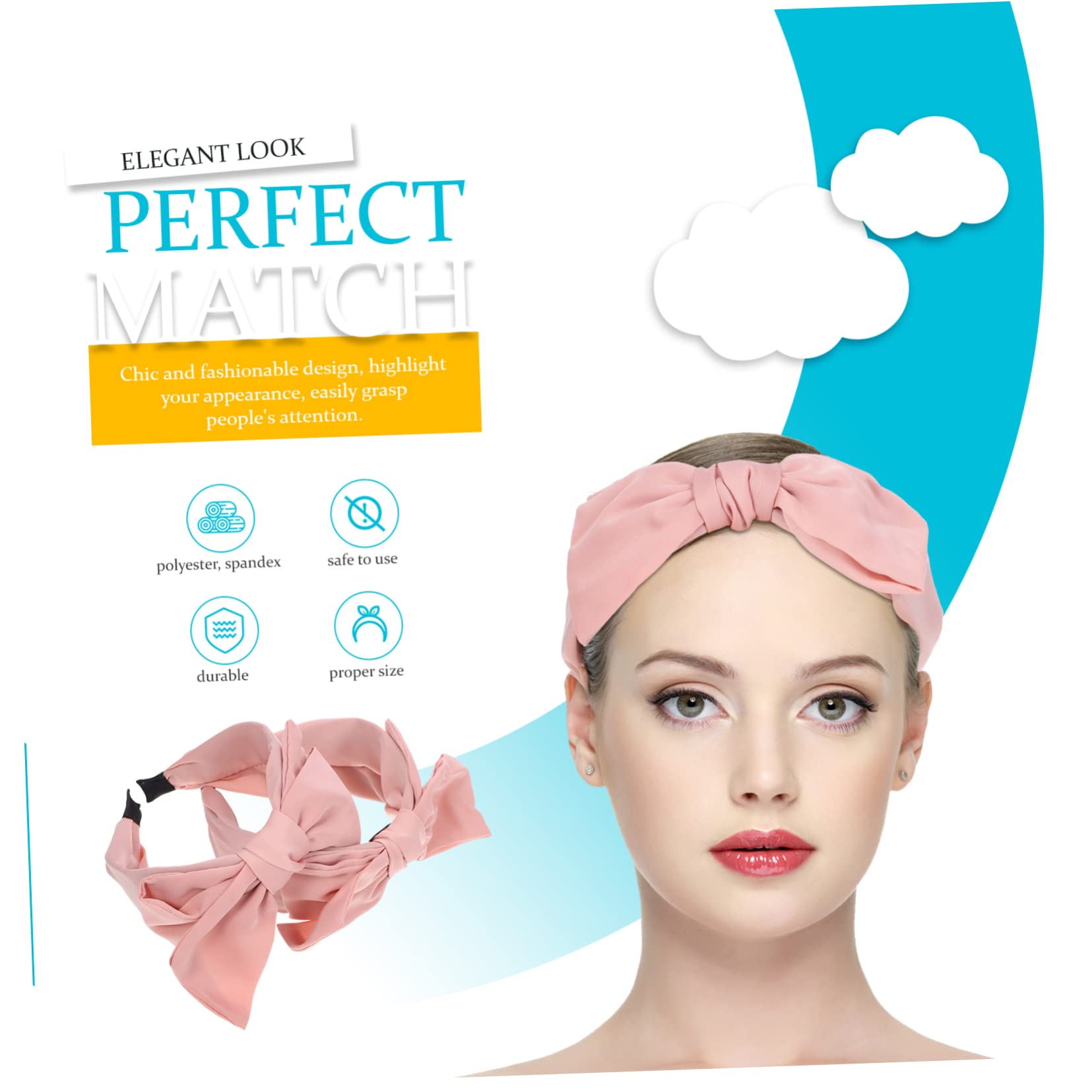 FRCOLOR 8pezzi Fascia Per Con Fiocco Di Accessori Eleganti Per Donne e Ragazze Per Feste Eventi e Occasioni Speciali