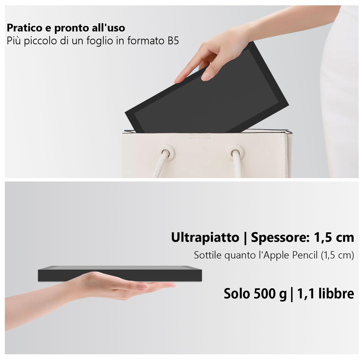 10,1 Pollici Mini Monitor Portatile, 350 cd/m², IPS Display Screen | Formato Stretched-bar, 1540 × 720, HDMI & USB-C, Schermo per Laptop, Windows Aida64, Monitoraggio GPU, CPU, RAM
