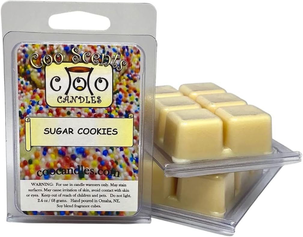 3 Pack Soy Blend Wickless Candle Bar Wax Melt Bars (Sugar Cookies)