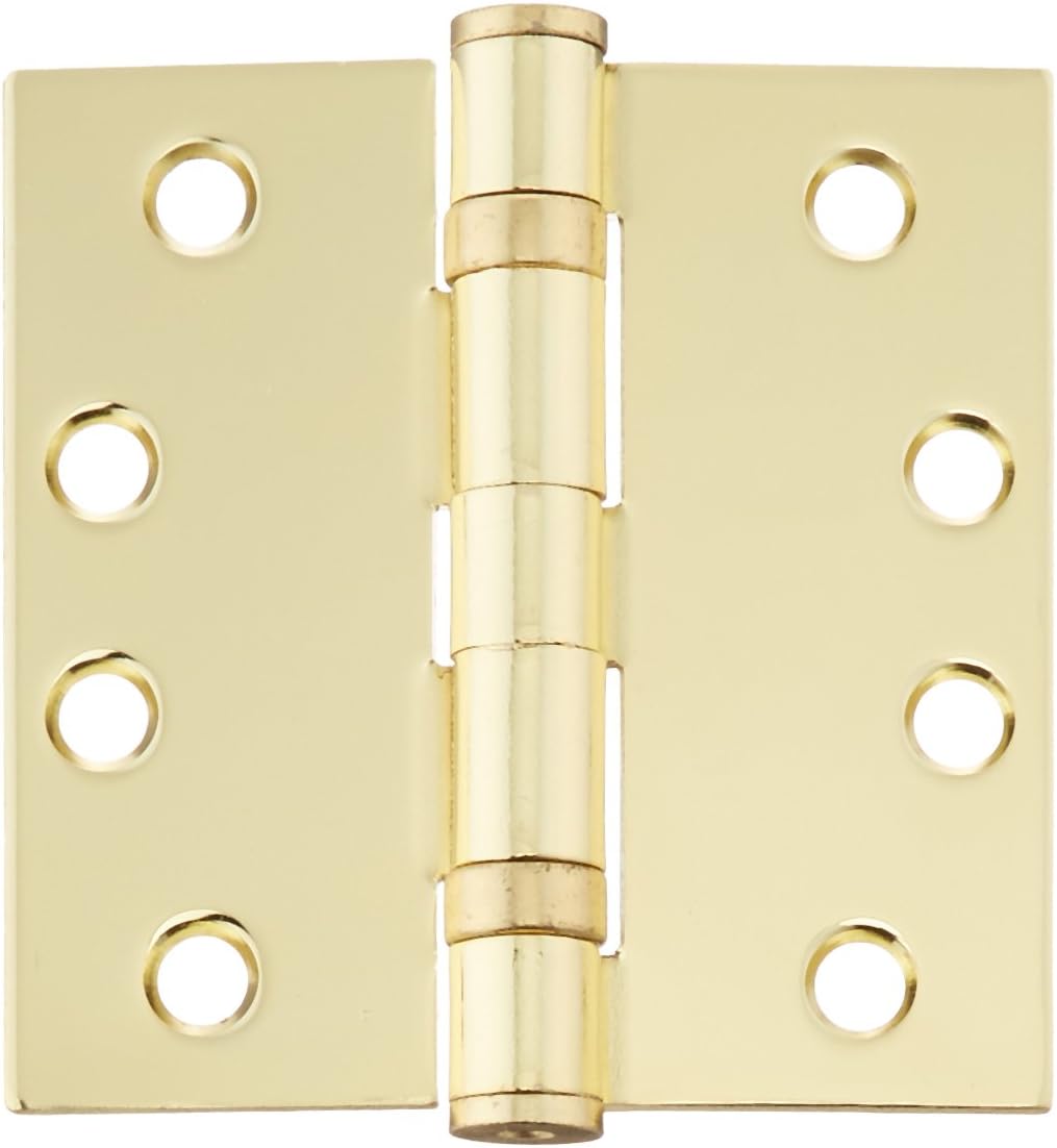 Deltana S44HDBB10B HD Ball Bearings Steel 4-Inch x 4-Inch Square Hinge