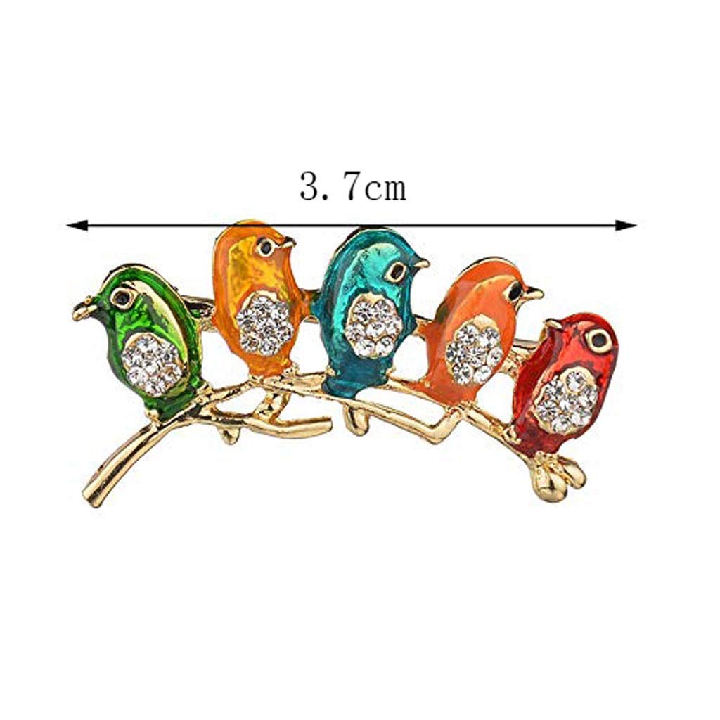 Bizarre Vogel-Brosche, Damen-Legierung, Elegante Brosche, Kleidertasche, Dekoration, Pin-Zubehör