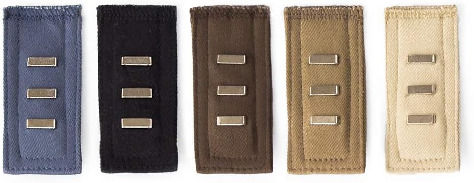 Pants Waist Extenders 5-Pack, Hook Extenders for Pants, Dress, Khakis and Jeans, Adjustable Fit Men or Women