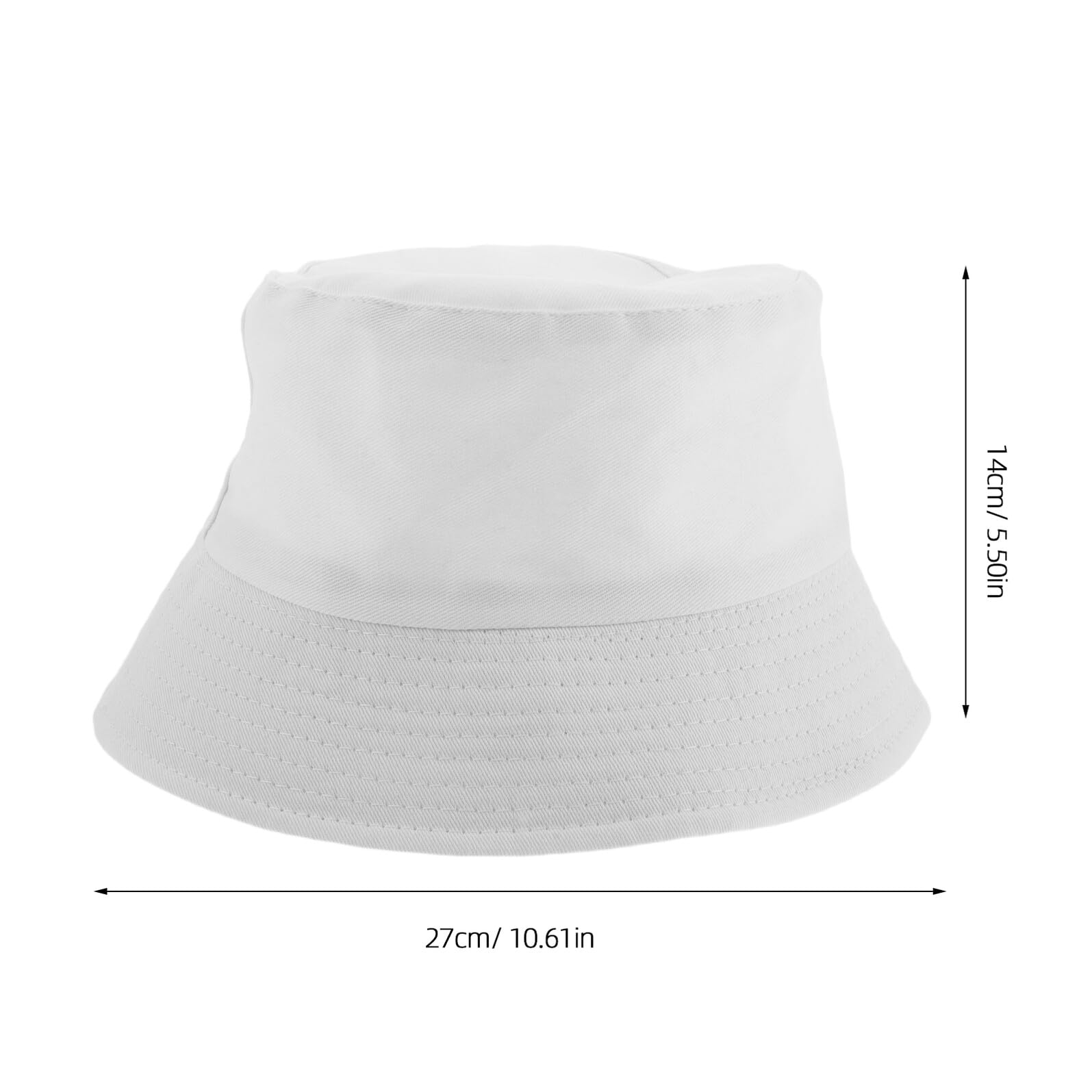 Lot de 6 Casquettes Garçon et Filles Blanches à Personnaliser – Casquettes de Pêcheur Vierges en Tissu Léger Bord Large Anti-UV Chapeaux de Plage Créatifs pour Loisirs
