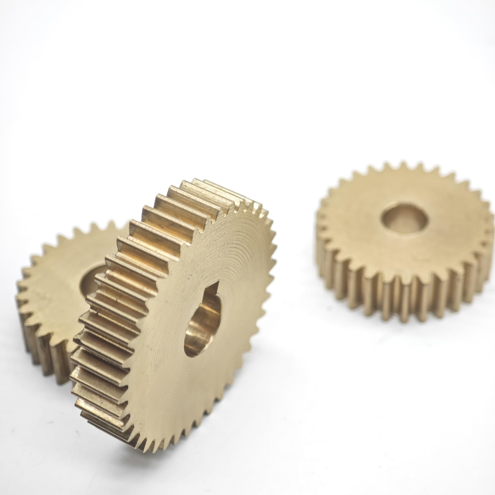 Zahnrad, Ritzel, Motorritzel, Messing, 0,6 Modul, 93 Zähne, gerade, 57 x 5 mm, flaches Stirnrad, m, zylindrische Zahnradwellen-Hardware(12.7mm bore)
