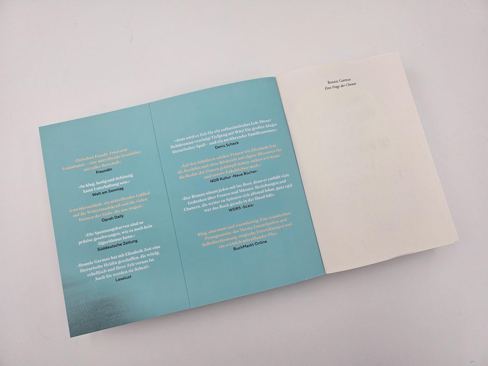 Eine Frage der Chemie: Roman | Der SPIEGEL-Bestseller #1 Taschenbuch
