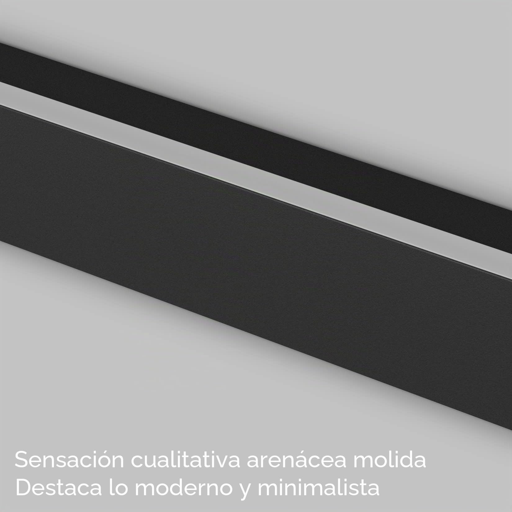 K-Bright Aplique de Pared Exterior/Interior 45W 150CM Apliques de exterior IP65 Impermeable Blanco Cálido 3000K Luz de Pared Larga para Escaleras Pasillos Balcón Patio Jardín Balcón