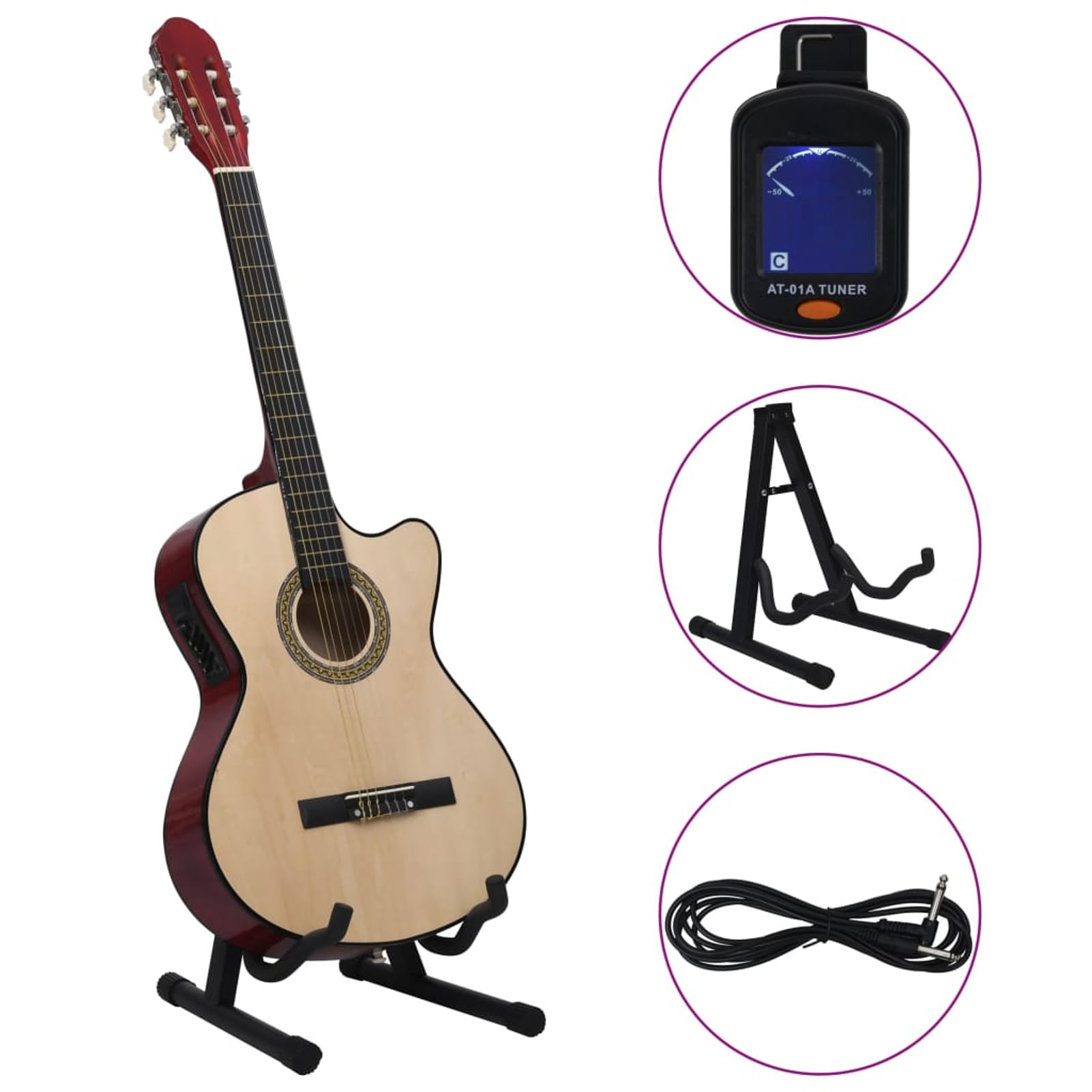 Set Chitarra Western 12 pz con Equalizzatore e 6 Corde-70137