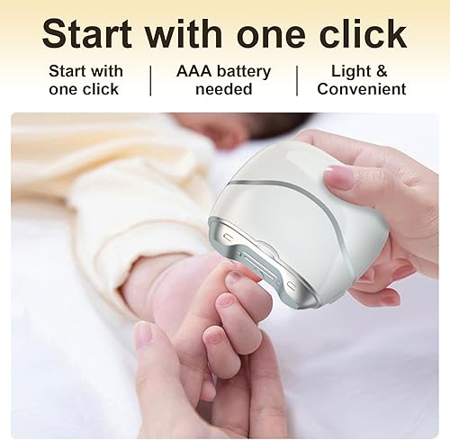 Miniatura 2 de Cortaúñas eléctrico, recortadora de uñas con almacenamiento de clips de uñas, cortaúñas automático con batería AAA para adultos, personas mayores,