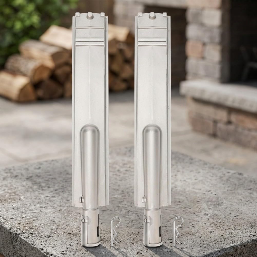Quemador de parrilla de barbacoa de acero inoxidable de 16 pulgadas de repuesto 16516 | Este quemador de acero inoxidable 304 proporciona una distribución uniforme del calor para asar al aire libre.