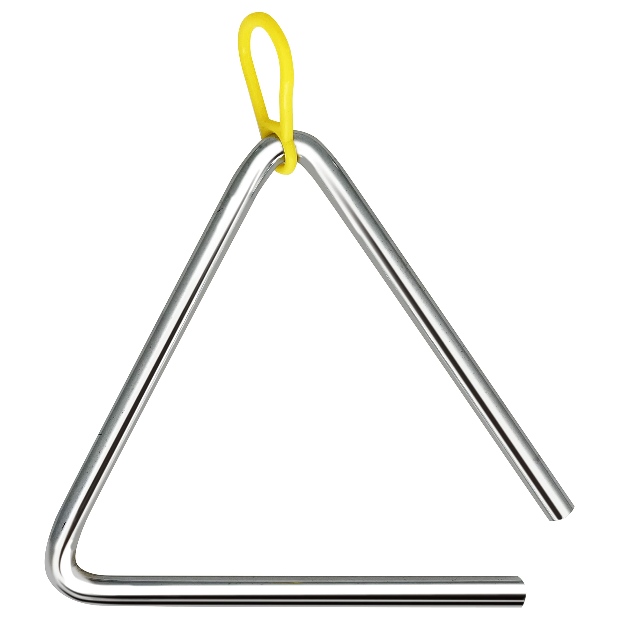Set da 6 Triangoli Musicali 12,7cm (5 Pollici) - Strumenti a Percussione in Lega d'Acciaio con Battente in Metallo, Suono Chiaro e Risonante per Band, Orchestra, Cori e Gruppi Ritmici