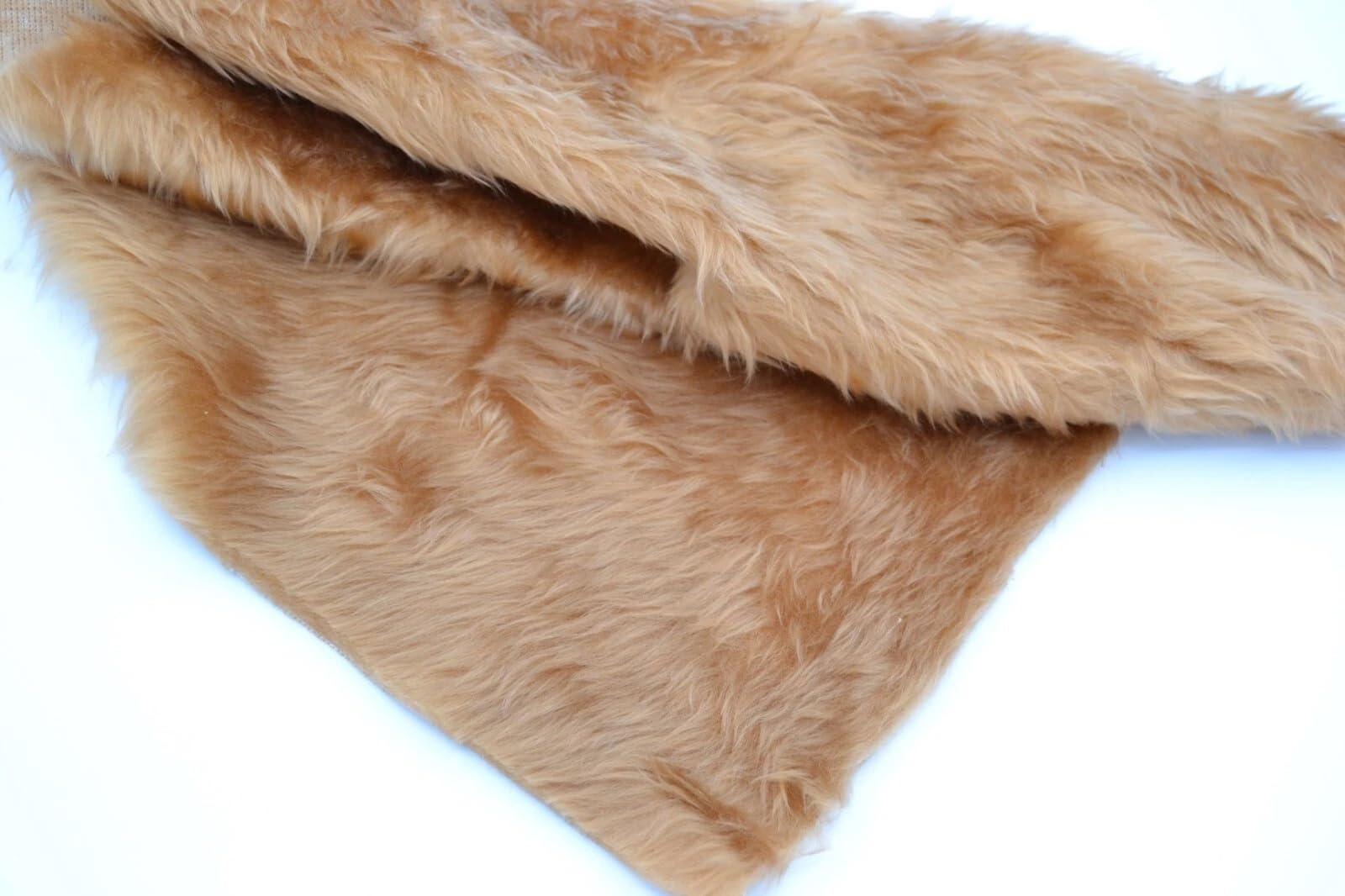celloexpress Camel Fun Fur - 15mm Pile Teddy Bear & Soft Toy Making Faux Animal Fabric (1/4m - 50cm x 75cm) — image 1