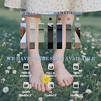 Vista 9 de Ali King Sábanas de Conexión a Tierra - Tamaño Individual, Algodón Suave con Fibra de Plata, Bolsillo Profundo de 15 Pulgadas, Sábanas Ajustables