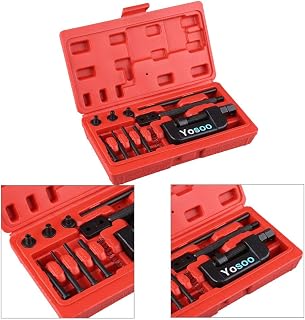 13 Piezas Desmantelador de Cadena Kit de Herramientas de Remachado de Cadena para Moto Bicicleta, Cortador de Cadena de Motocicleta