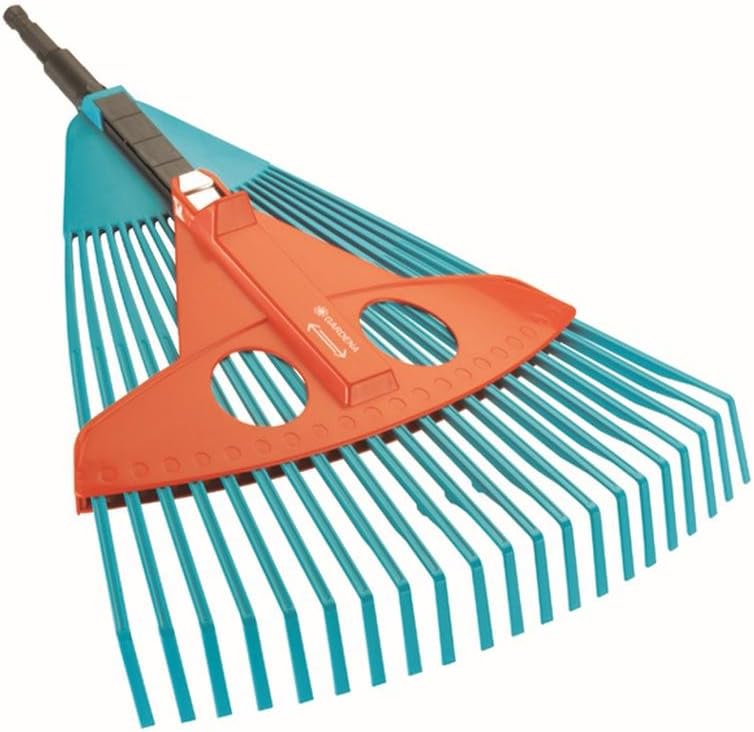 Gardena 3104 Combisystem 14-Inch To 22-Inch Adjustable Plastic Fan Rake ...