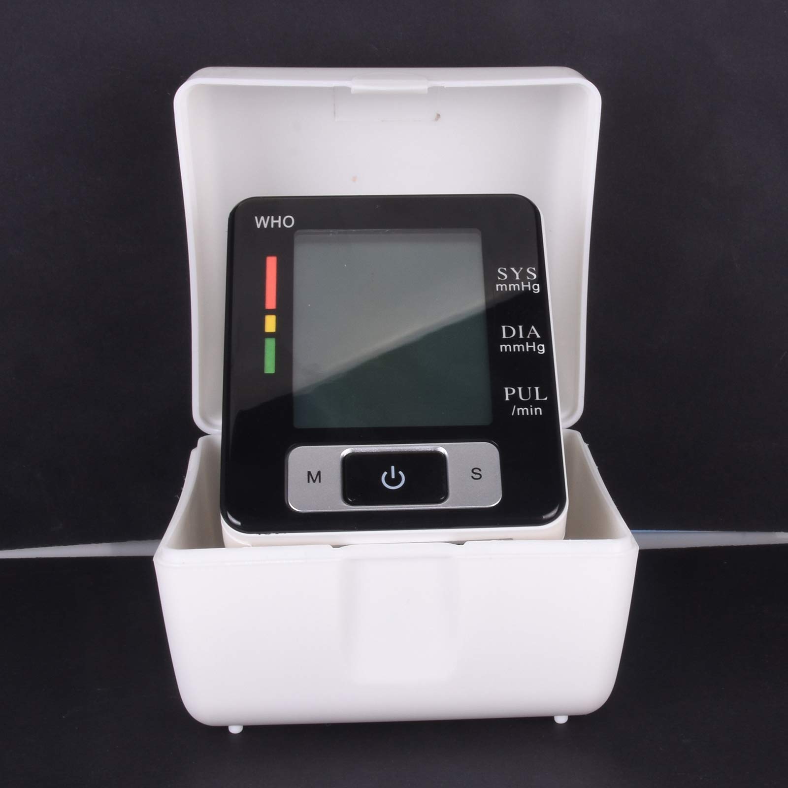 Monitor De Presión Arterial De Muñeca Digital Automático, Máquina De Presión Arterial De Muñeca Ajustable con Función De Memoria De 90 Mediciones Uso En El Hogar